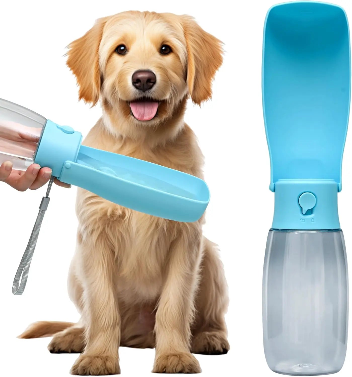 Leak Proof Dog Water Bottle Dispenser 19oz Portable BPA Free