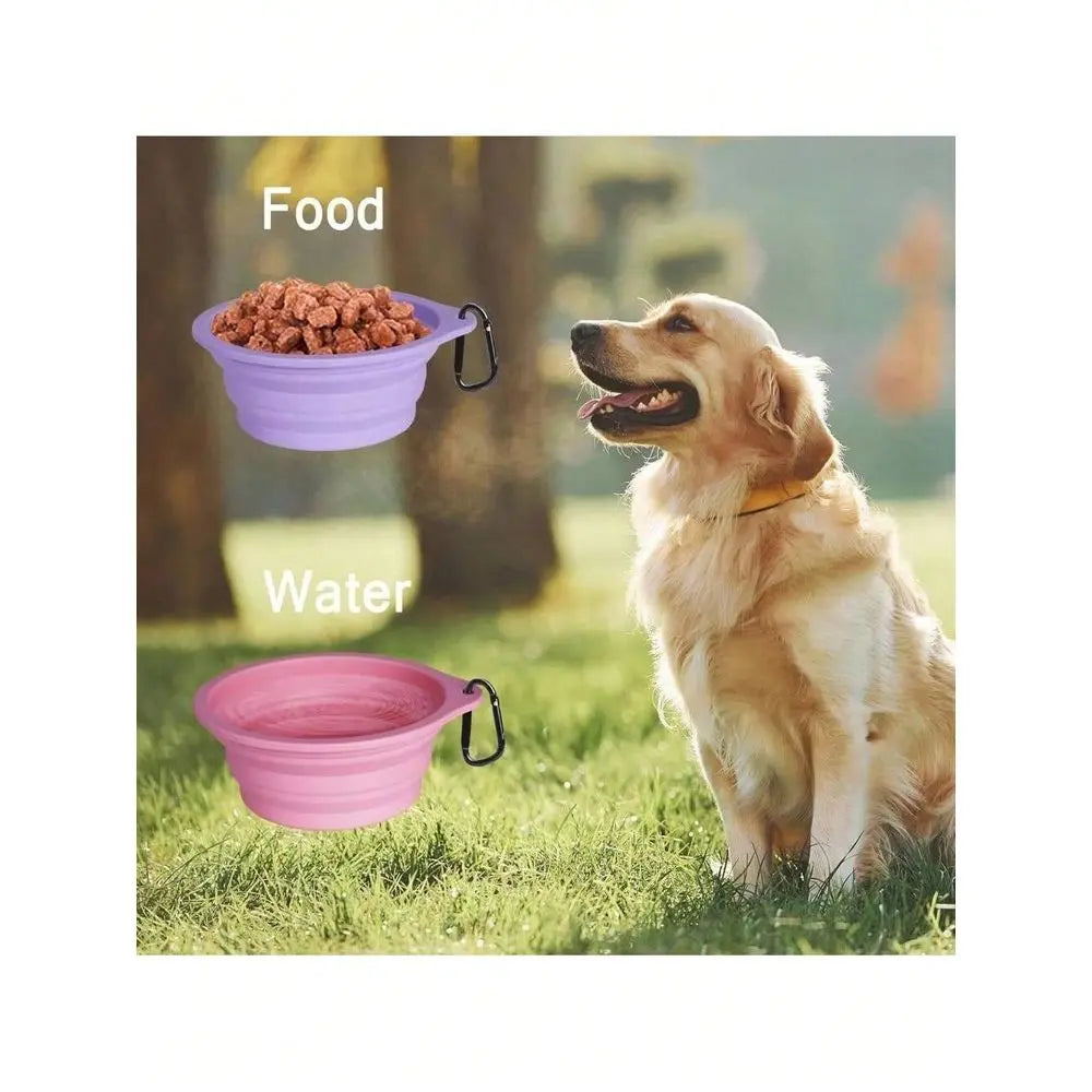 Silicone Collapsible Dog Bowl Portable Travel Dish