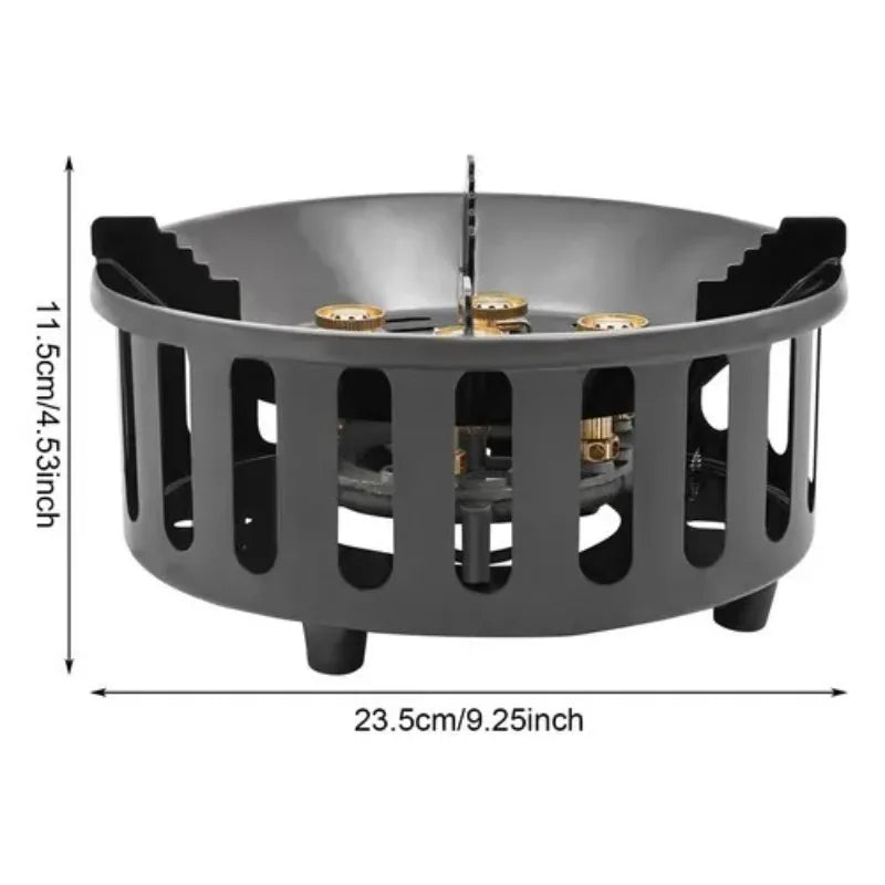 Portable Camping Stove With 3 Adapters 72000 BTU Windproof