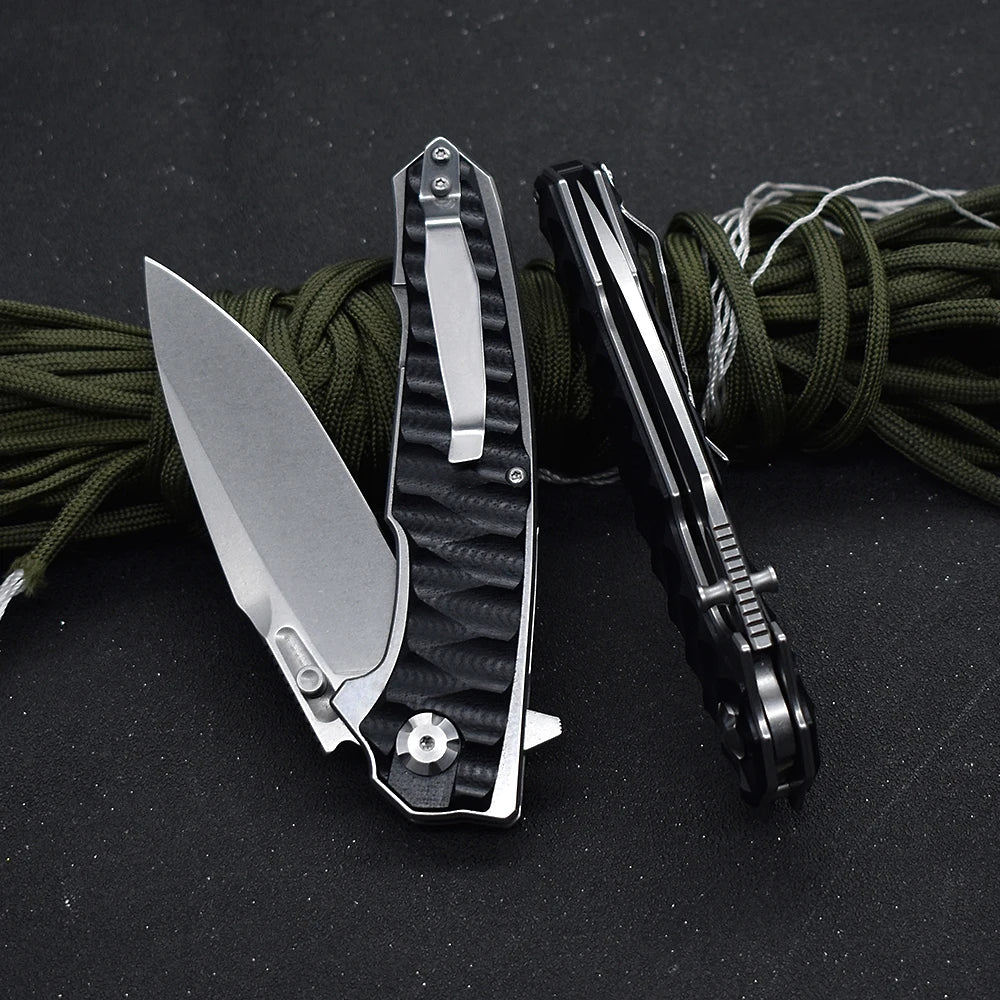 BlackDragon Folding Knife M390 Steel G10 Handle