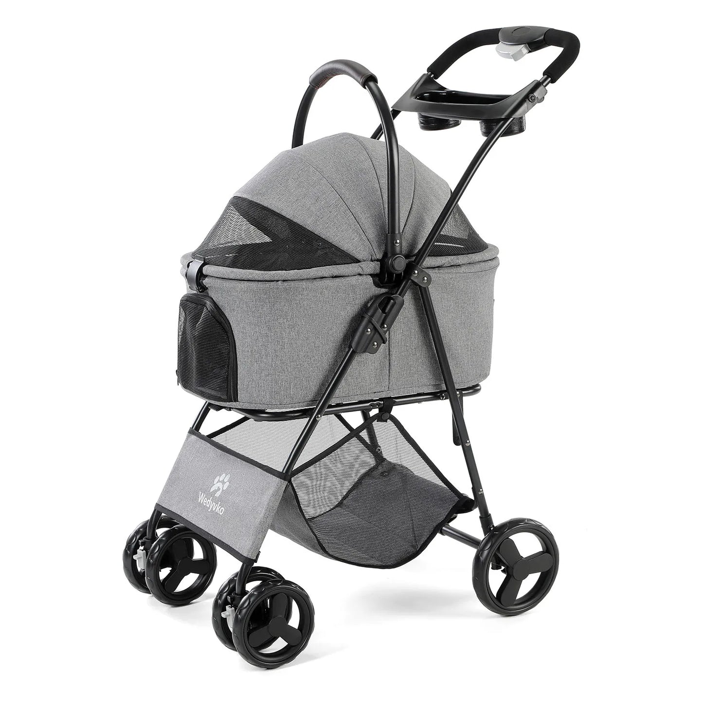 3 In 1 Pet Stroller With Removable Carrier For Dogs And Cats
