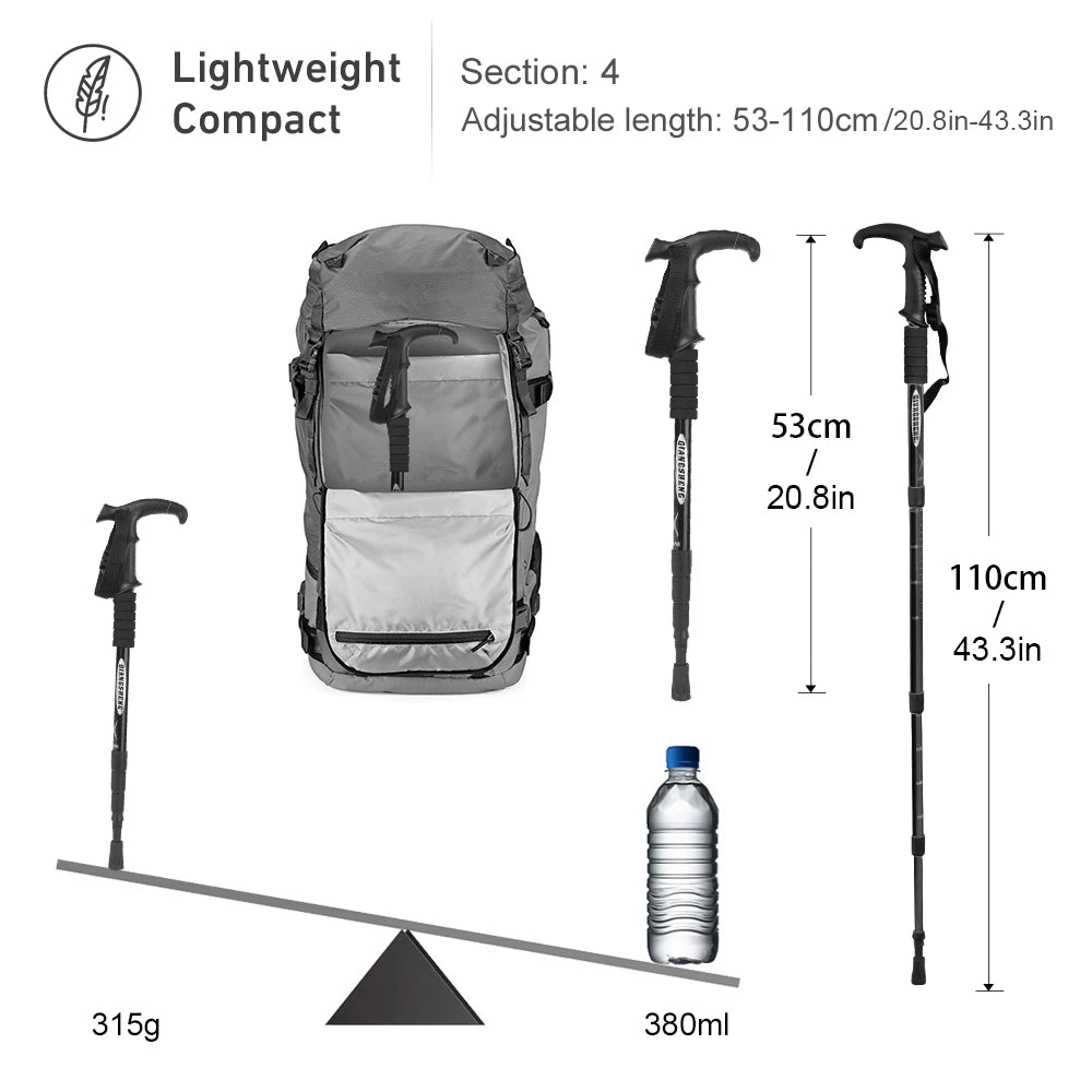 WEST TUNE Outdoor Folding Trekking Pole