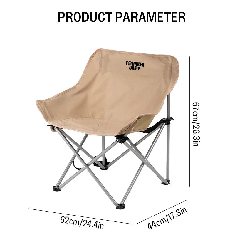 Outdoor Folding Moon Chair For Camping