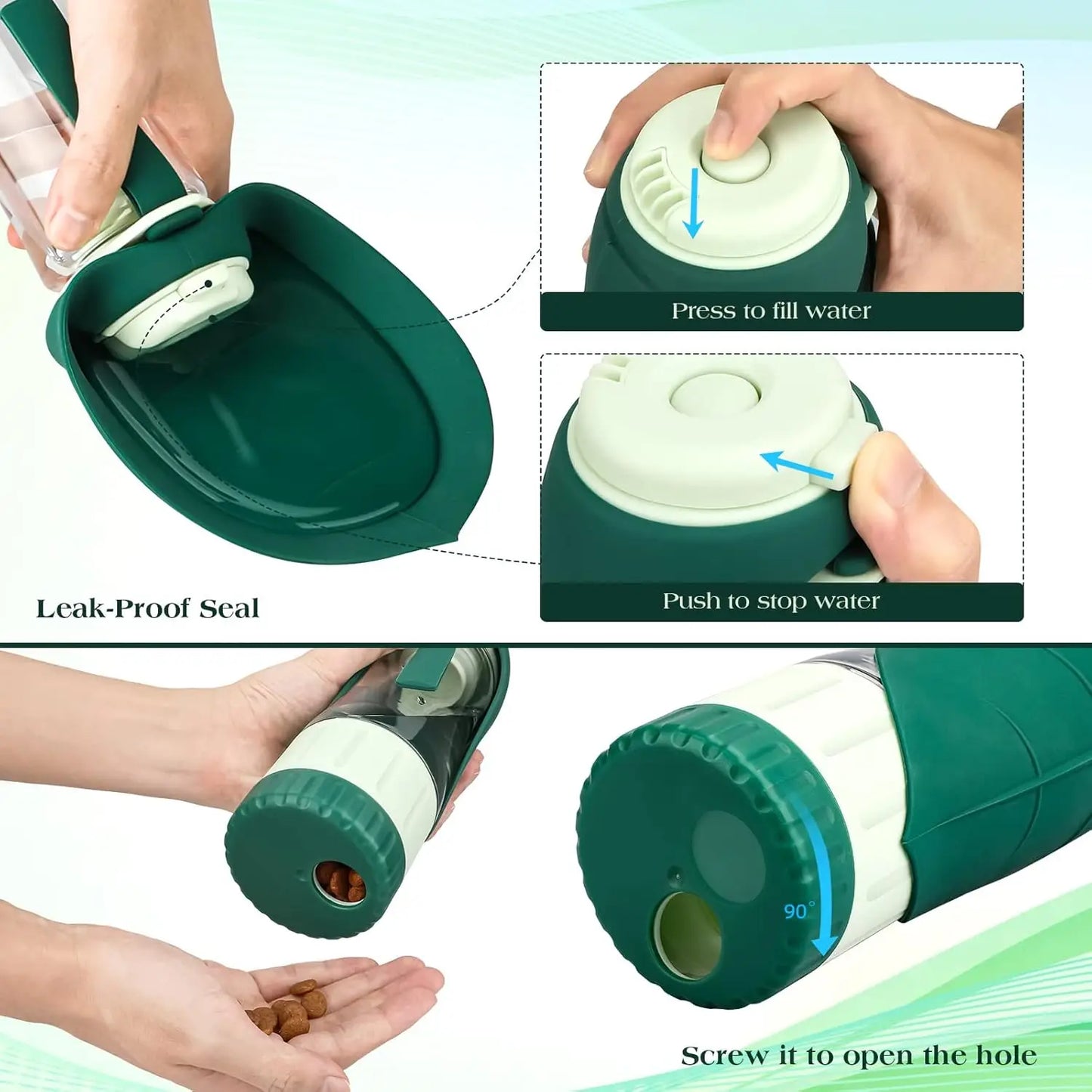 Portable Dog Water Bottle With Leak Proof Drinking Cup
