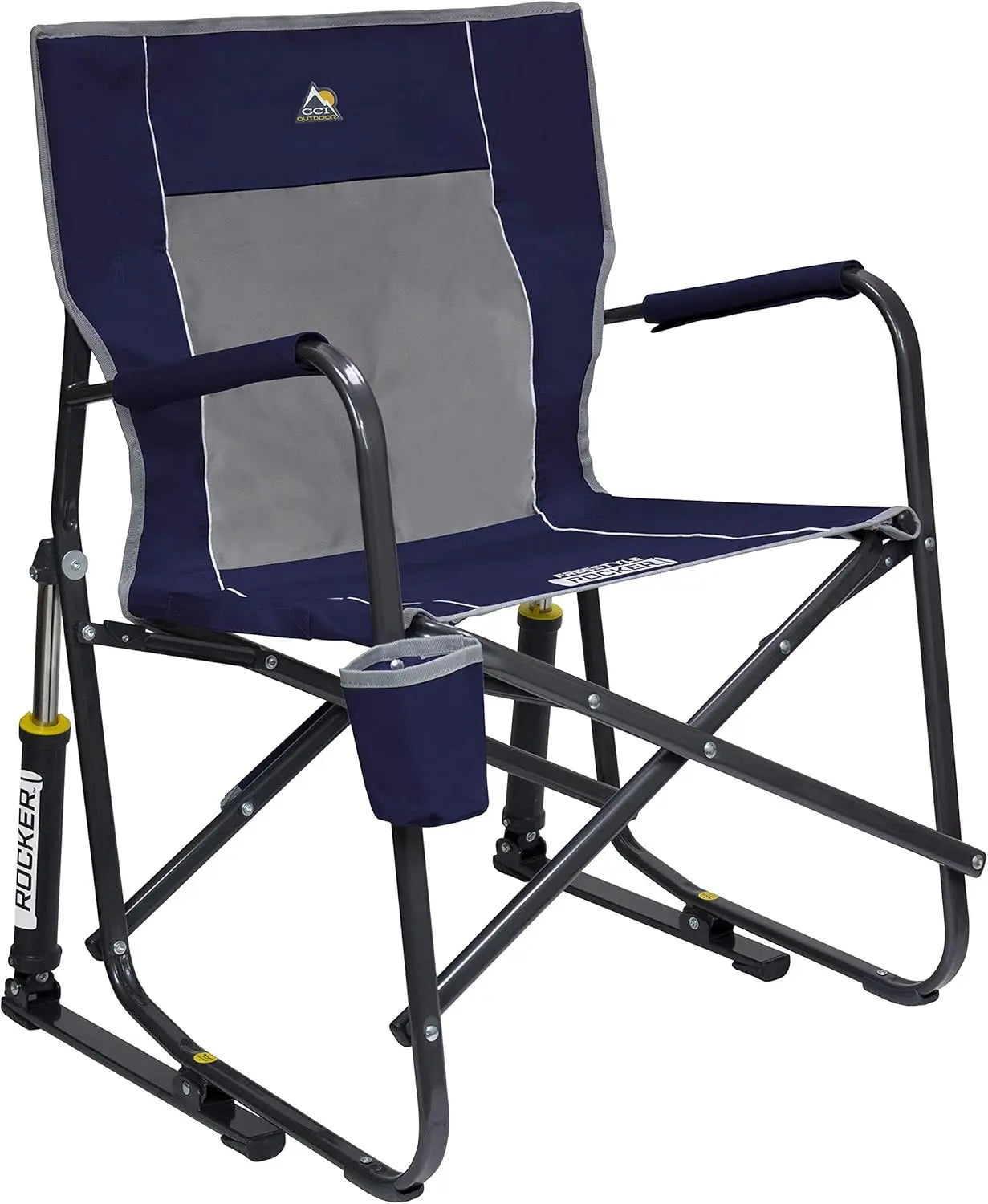 Portable Folding Camping Chair With Armrests Drink Holder