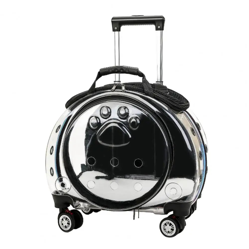 Pet Trolley Case With Ventilation Holes And Silent Wheels
