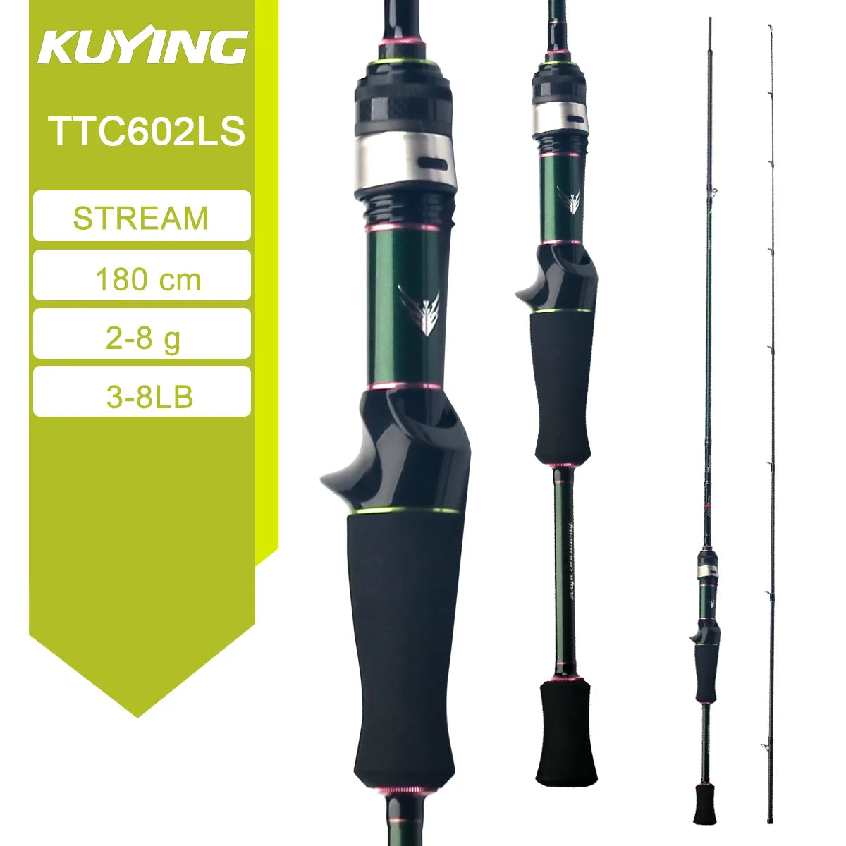Kuying Teton Stream Spinning Rod Carbon Fuji Fast Action
