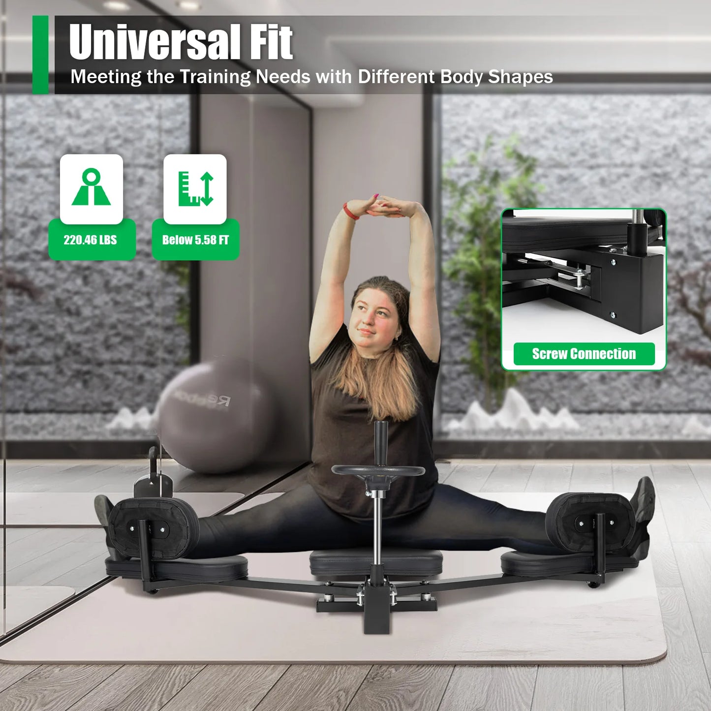 Leg Stretcher Machine 180 Degree Split Trainer Backrest